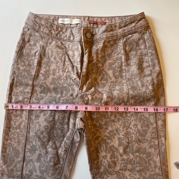 NWOT Anthropologie Pilcro Flocked High-Rise Denim Leggings Size 27 - Picture 13 of 14